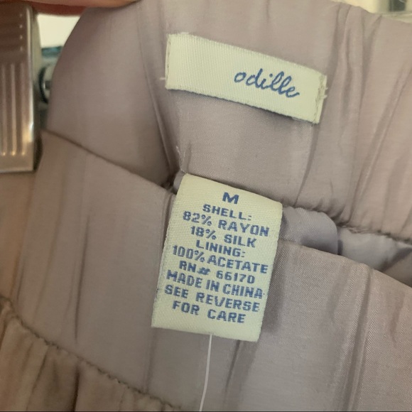 Anthropologie orille velvet mauve skirt - Picture 2 of 4